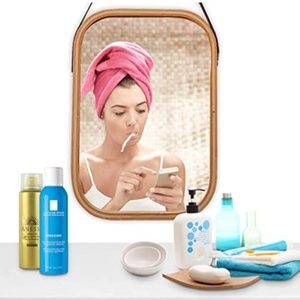 Hanging Square Wall Mirror in Bathroom